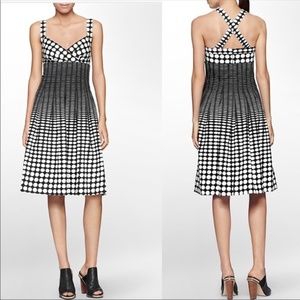 NWOT Calvin Klein Polka Dot Pleated Dress